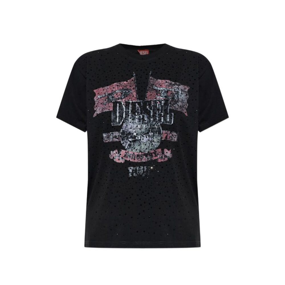 Diesel Black Tops - T-Shirts & Jerseys Women